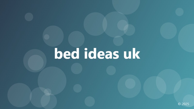 bed ideas uk