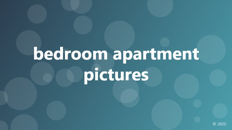 bedroom apartment pictures