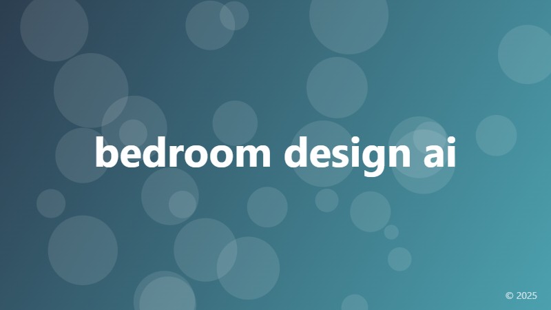 bedroom design ai