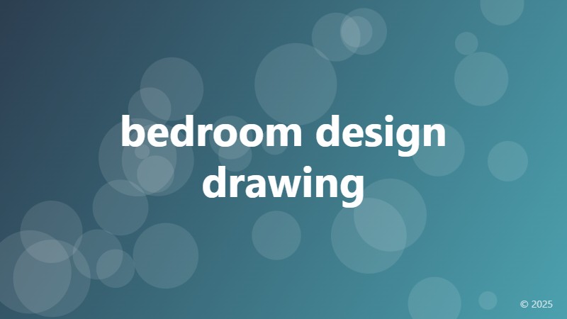 bedroom design drawing