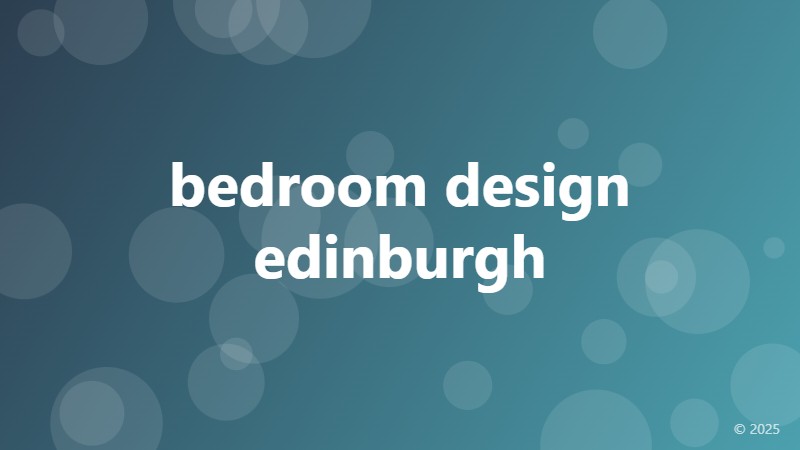 bedroom design edinburgh
