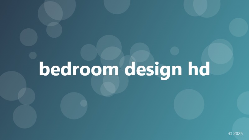 bedroom design hd