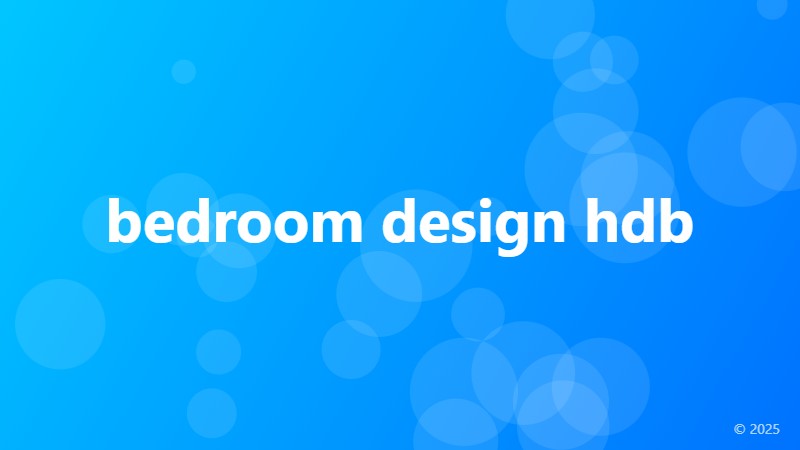 bedroom design hdb