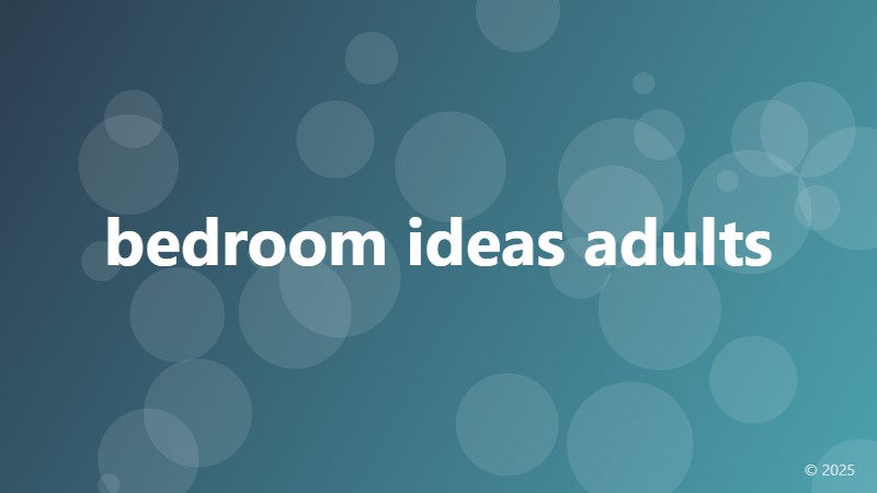 bedroom ideas adults