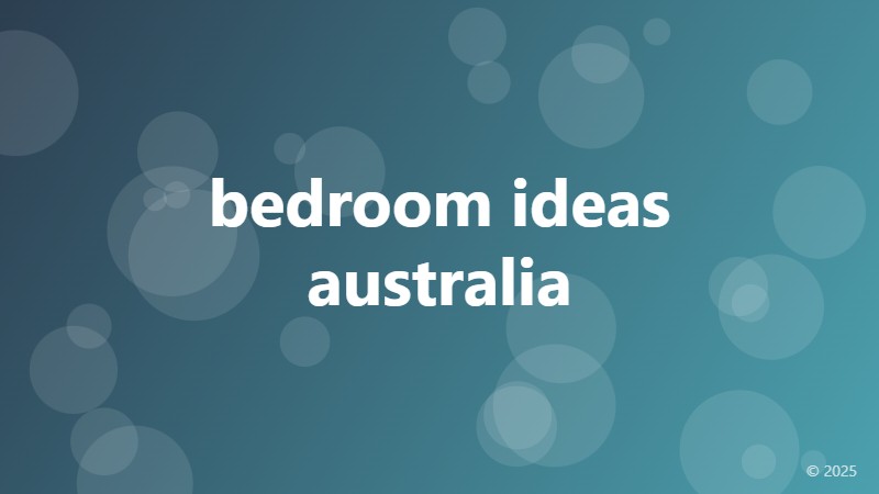bedroom ideas australia