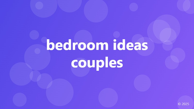 bedroom ideas couples