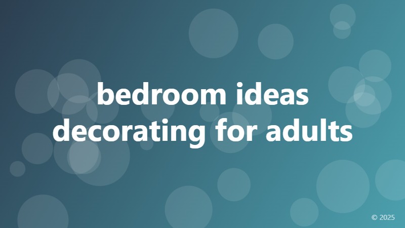bedroom ideas decorating for adults