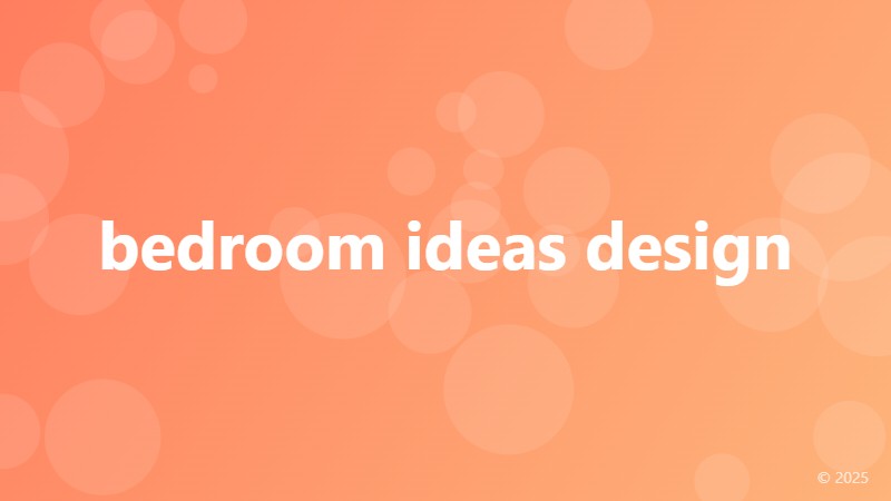 bedroom ideas design