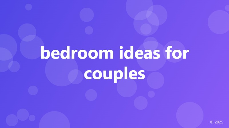 bedroom ideas for couples