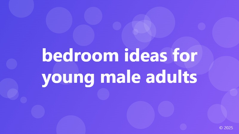 bedroom ideas for young male adults