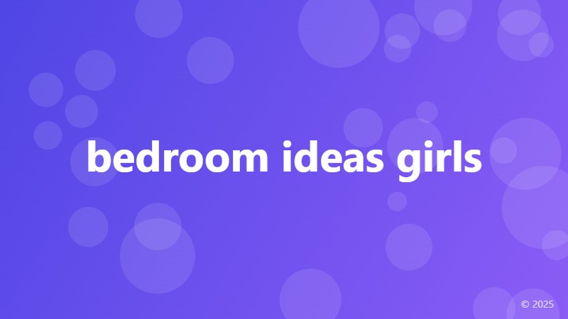 bedroom ideas girls