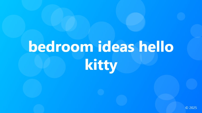 bedroom ideas hello kitty
