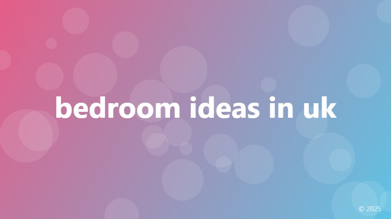bedroom ideas in uk