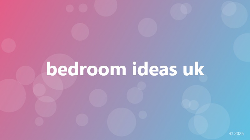 bedroom ideas uk
