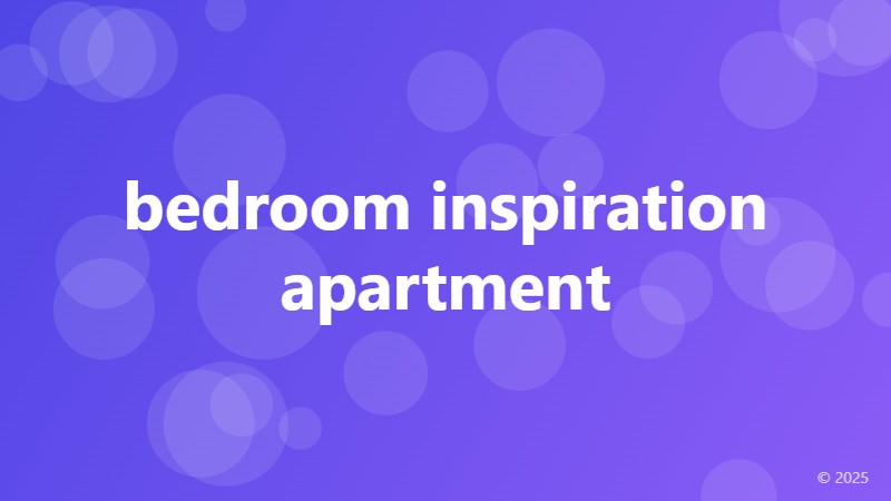 bedroom inspiration apartment