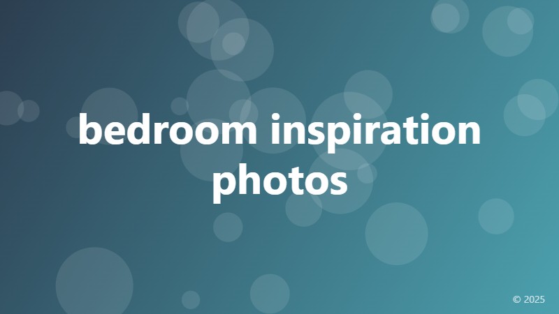 bedroom inspiration photos