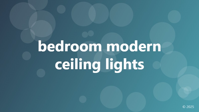 bedroom modern ceiling lights