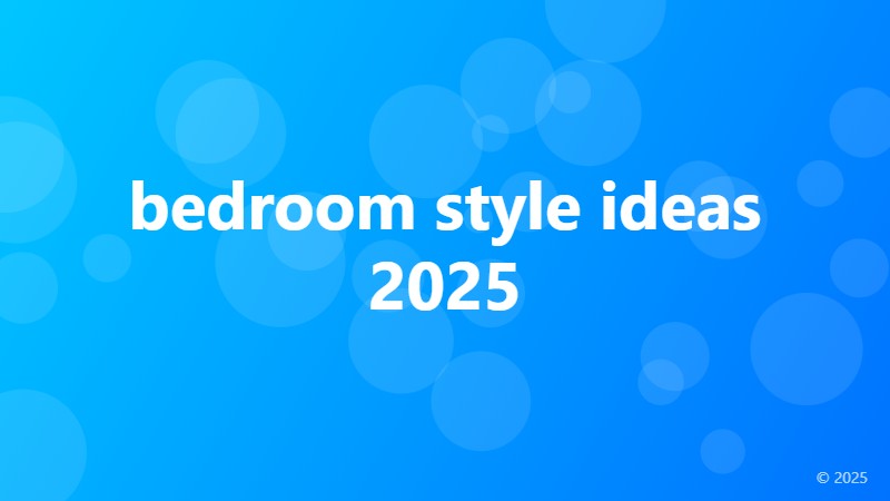 bedroom style ideas 2025