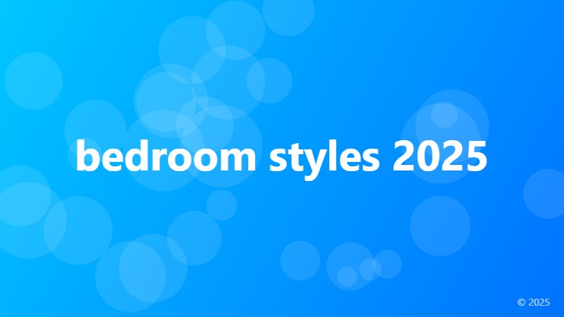 bedroom styles 2025