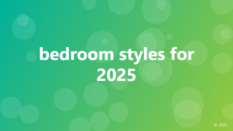 bedroom styles for 2025