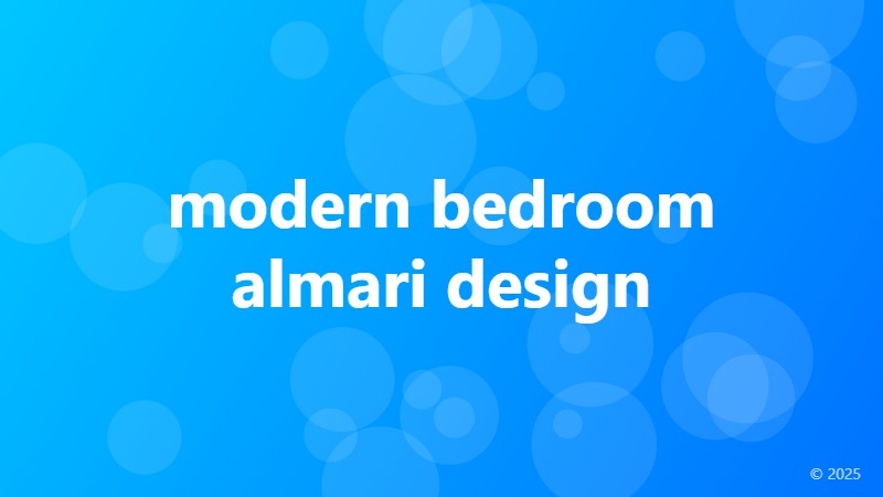 modern bedroom almari design