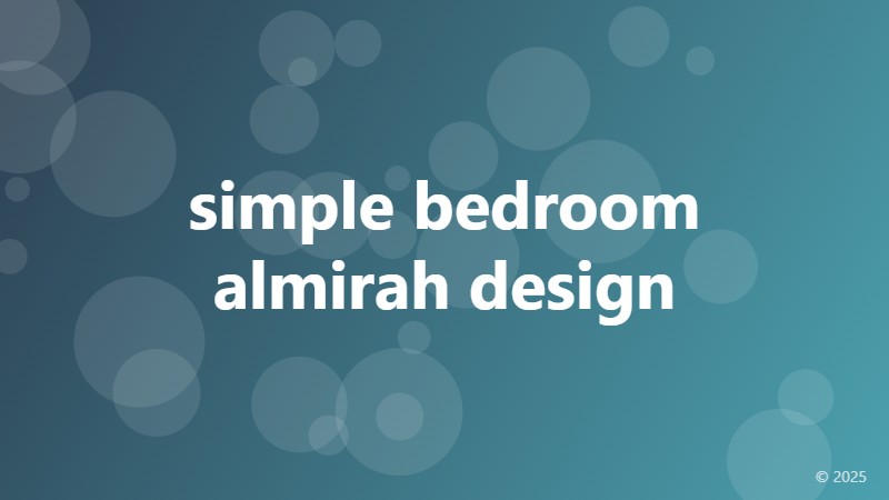 simple bedroom almirah design